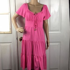 Chadwick’s short sleeve /fitted waist pink dress